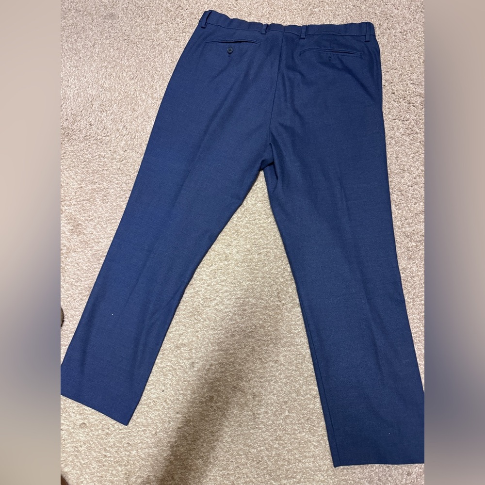 Banana Republic Factory Blue Dress Pant Size 35x28.